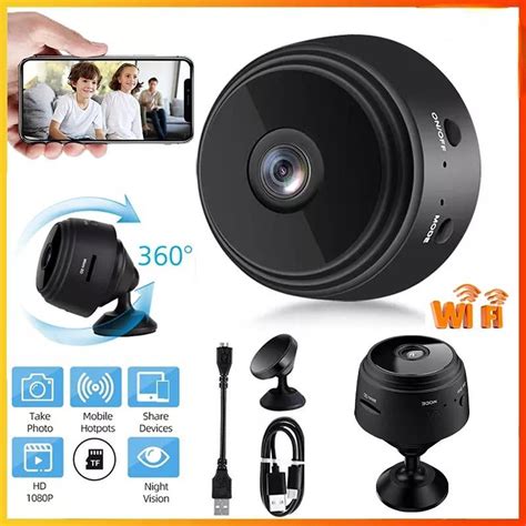 Мини-камера HD, Wi-Fi, IP-приложение, ночная голосовая ...
