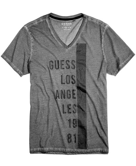 Guess Mens Graphic Print T Shirt Macys