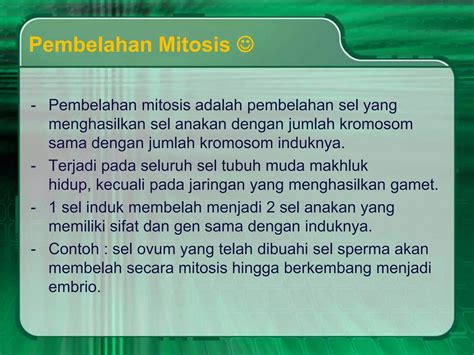 Pembelahan Mitosis Adalah 9