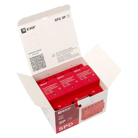 УЗИП Класс 1 Iimp 25kA (10/350?s) 3P EKF spd-t1-3p купить в Москве ...