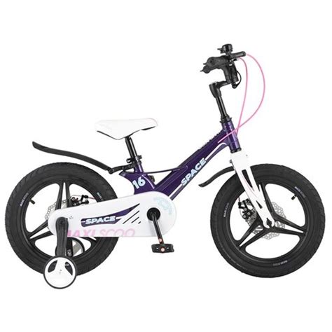 Купить Детский велосипед MAXISCOO Space Делюкс 16" (2021)(фиолетовый ...