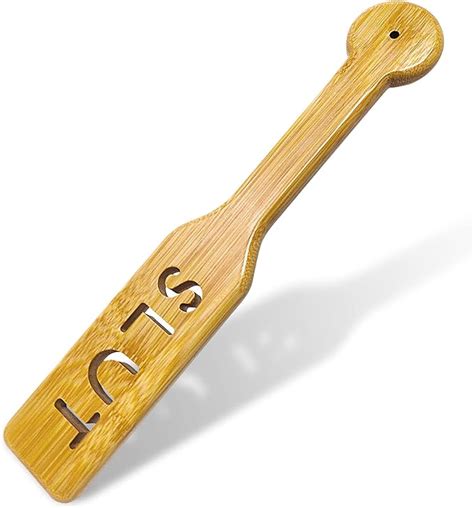 Amazon Pure Natural Bamboo Slut Spanking For Sex Play Paddle Lightweight Paddle With