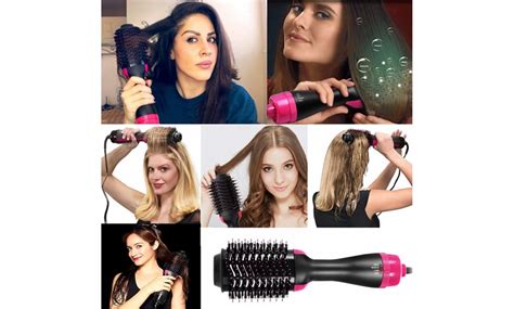 Multifunctional 2 In 1 Hair Dryer Volumizer Hot Hair Brush Roller Comb Groupon