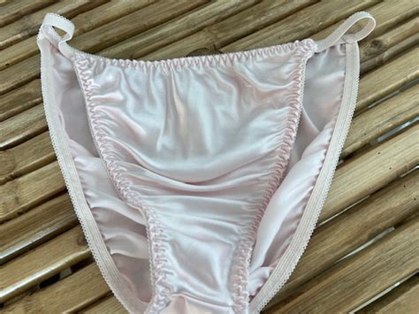 Vintage Shiny Satin String Bikini Panties Sz Xl Ebay