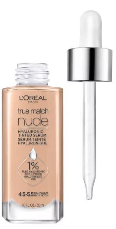 L Oreal Paris True Match Nude Hyaluronic Tinted Serum Color Rich Medium Source