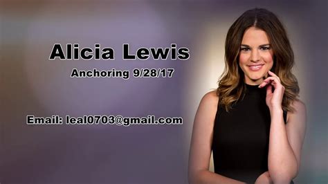 Alicia Lewis Anchoring A Block 9 28 17 Youtube