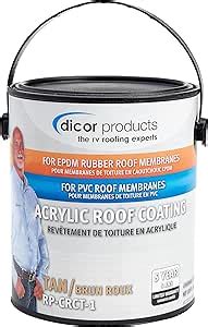 Amazon Dicor Rp Crct Epdm Roof Acrylic Coating Gallon Tan