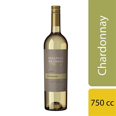 Vino Blanco Chardonnay Estancia Mendoza 750 Ml Carrefour