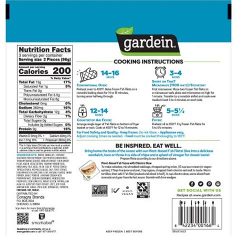 Gardein Vegan Frozen Golden Plant Based Fishless Filets 10100 Oz