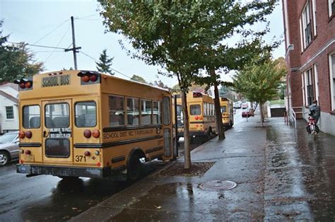 portland rain school buses grout elementary sarah gilbert flickr