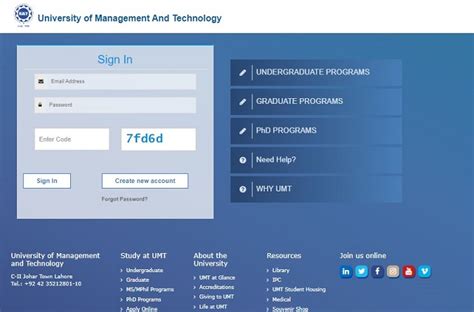 Umt Lahore Admission 2024 Online Applyeligibility Criteria