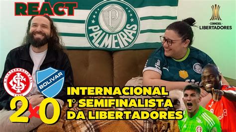 Palmerenses Reagindo React Internacional X Bolivar Libertadores Da