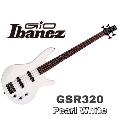 Ibanez GSR320 GIO Series 4 String Bass Guitar Pearl White GSR320 PW