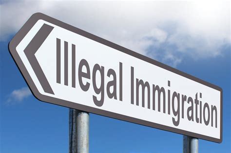 Illegal Immigration - Free of Charge Creative Commons Highway Sign image