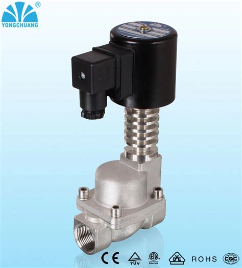 High Temperature Hot Oil Stainless Steel Solenoid Valve Ycpg High Temperature Valve And