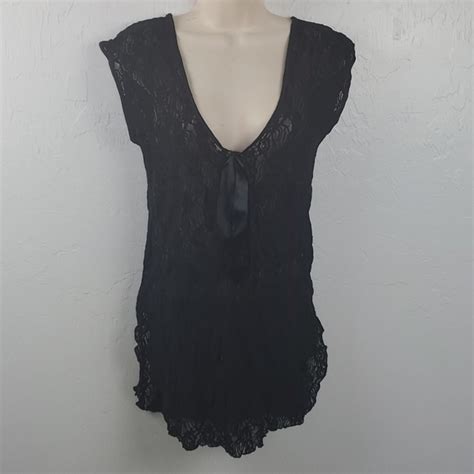 Undercover Intimates Sleepwear Vintage Undercover Wear Black Lace Lingerie Women Size M