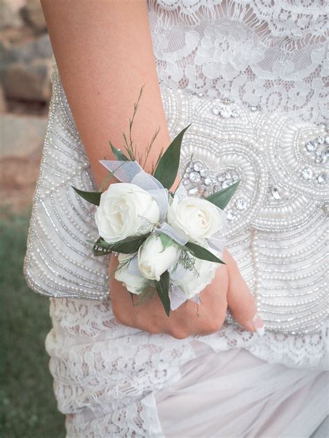 White Rose Corsage Prom Flowers Corsage Prom Corsage White Rose Corsage