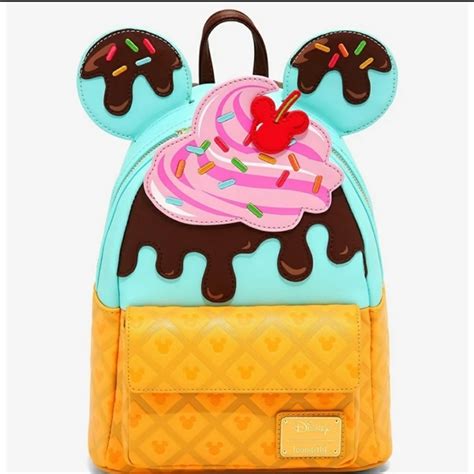 Loungefly Bags Nwt Loungefly Minnie Mouse Ears Sweets Hot Fudge Mini Backpack Poshmark