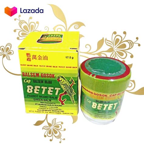 1 Pc Original 100 Betet Parrot Brand Balm Green Balm 175g Balsem