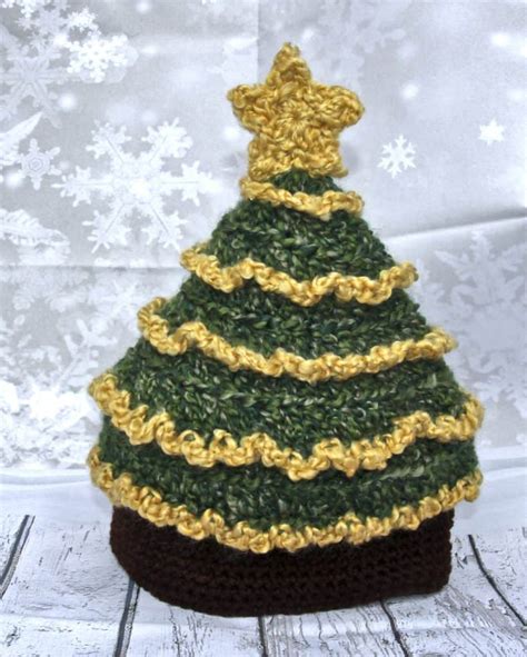 Christmas Tree Hat Free Crochet Pattern And Tutorial