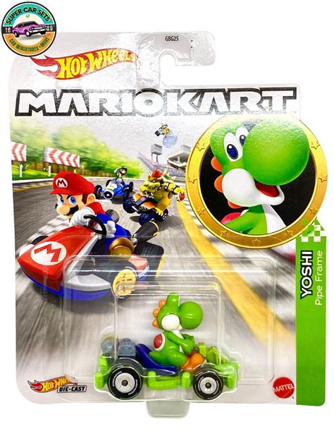 Yoshi Pipe Frame Mario Kart Hot Wheels Etsy