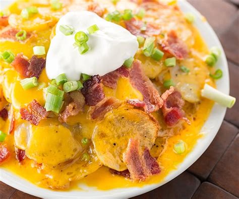 Loaded Baked Potato Nachos Centercutcook