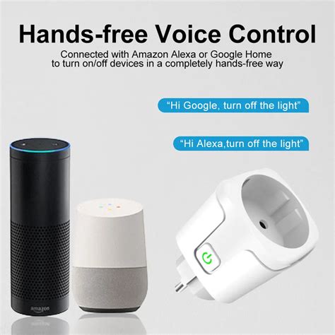 Aubess Tuya Smart Socket 20A Wifi Plug Home App Távirányító Időzítő ...