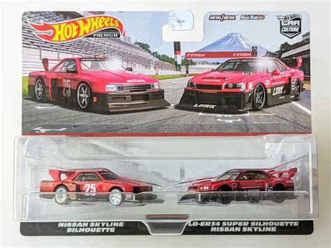 HOT WHEELS CAR Culture Nissan Skyline Silhouette LBWK R34 Target 2 Pack Lire EUR 21 59