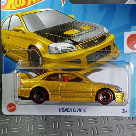 Hot Wheels Honda Civic Si Rare Collectible Model In Miniature Scale Gift Idea With Free