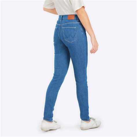 Skinny Fit Body Bespoke Collection High Rise Womens Jeans Blue