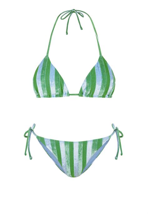 Bikini Tri Ngulo Divino Verde Y Azul Robin Collection Robin Collection