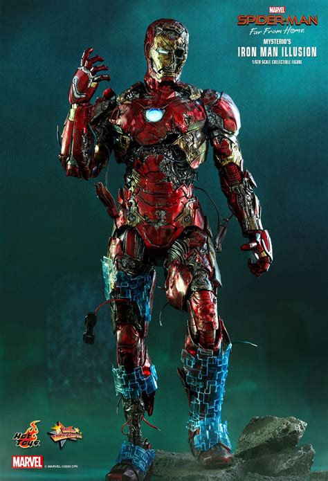 Mysterios Iron Man Illusion Spider Man Far From Home Scale Figure Hot Toys Hi Def