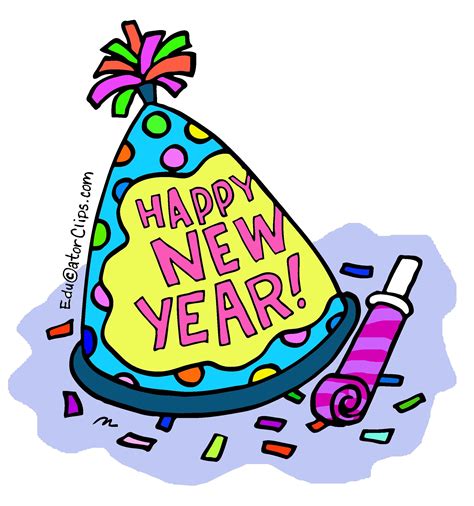 Happy New Year Hat Clip Art | New years hat, New year clipart, Clip art