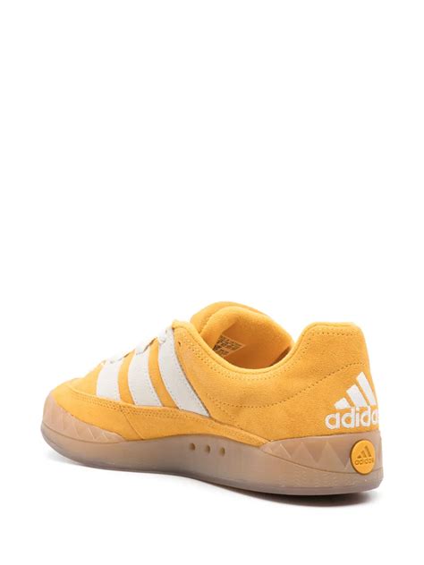 Adidas Adimatic Leather Sneakers | Yellow | FARFETCH UK