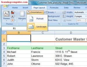 Microsoft Excel Tutorial Page Layout Tab In Ms Excel It Online Training