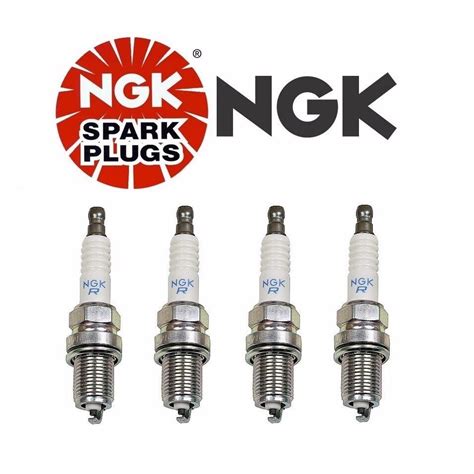 Set of 4 Pre-Gapped Spark Plugs NGK Standard Resistor OEM Performance ...