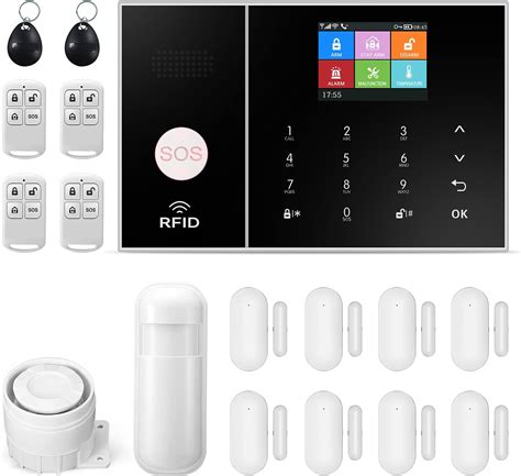 Wireless Home Alarm System, GSM SMS Complete Burglar Alarm System with ...