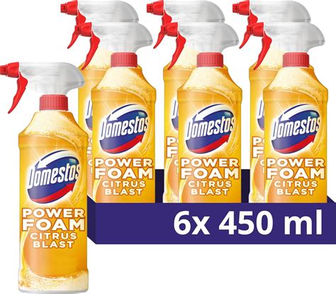 Domestos Power Foam Citrus Blast Toilet & Bathroom Cleaner Spray sprays ...