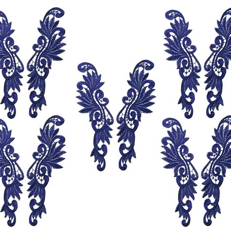 Navy Blue Appliques Etsy