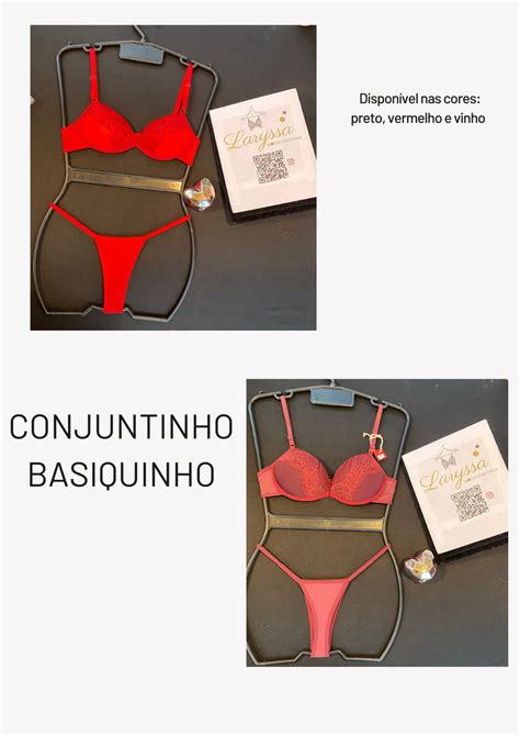 Conjuntinho De Lingerie B Sico Suti E Calcinha Elo