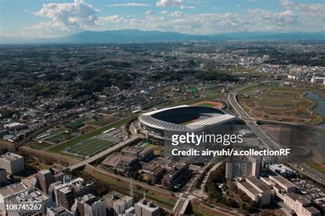 Aerial View Of Nissan Stadium Yokohama City Kanagawa Prefecture Honshu