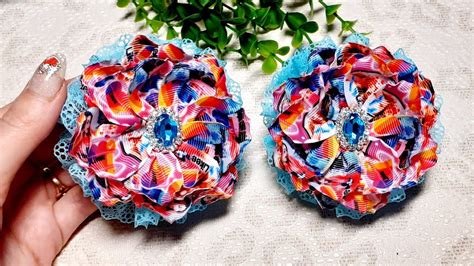 Очень ЯРКИЕ красивые пышные бантики - YouTube