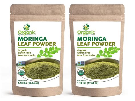 Organic Moringa Powder 3528 Oz Pack Of 2 Usda Organics Non Gmo