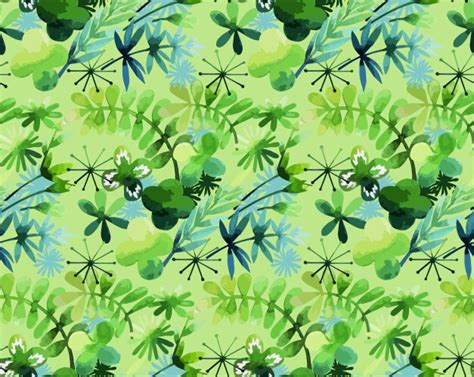 Watercolor Pussy Willow Pattern Royalty Free Vector Image