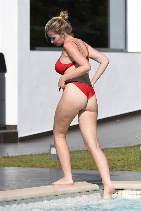 Amy Hart In A Red Bikini In Portugal 07 GotCeleb