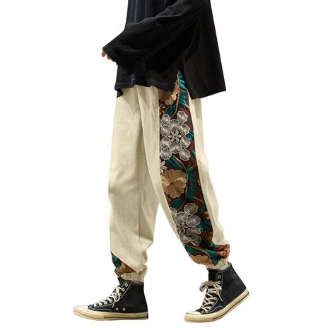 Weaiximiung Mens Cargo Pants Slim Fit Stretch Loose Mens Japanese Retro