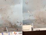 Video Incredible Moment Tornado Rips Roof Off Christchurch Building