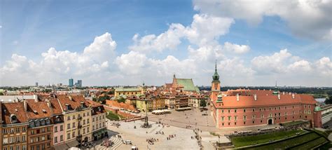 Top View Of The Old City In Warsaw Stock Photo Image Of Scenic