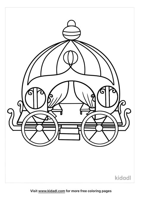 Disney Cinderella Carriage Coloring Pages