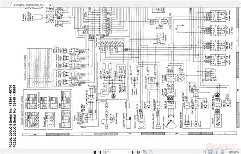 KOMATSU PC200,220_PC200,220LC-5 Electrical Circuit Diagram | Auto